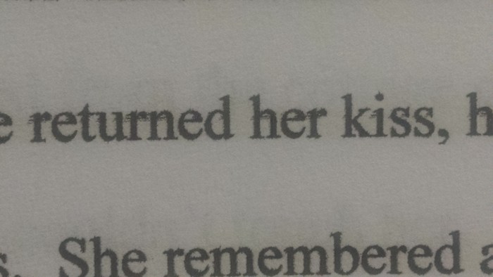 Yup. Definitely a kissing book.